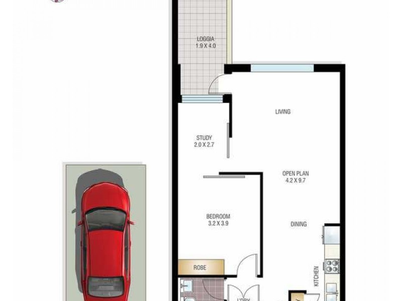 217/10 Jaques Avenue, Bondi Beach NSW 2026 Floorplan