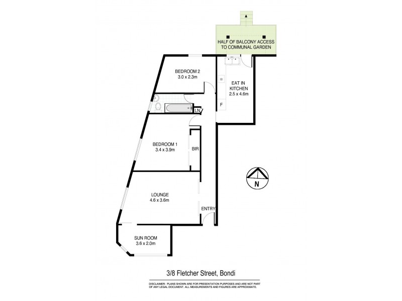 3/8 Fletcher Street, Bondi NSW 2026 Floorplan