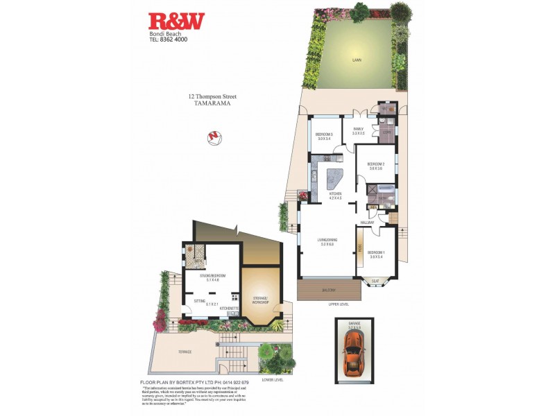 12 Thompson Street, Tamarama NSW 2026 Floorplan