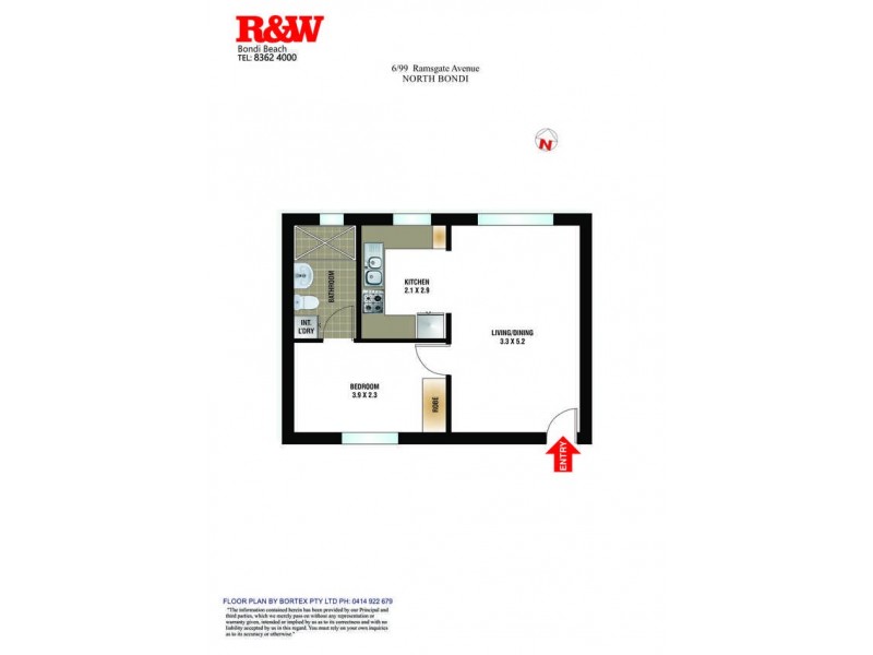 6/99 Ramsgate Avenue, North Bondi NSW 2026 Floorplan