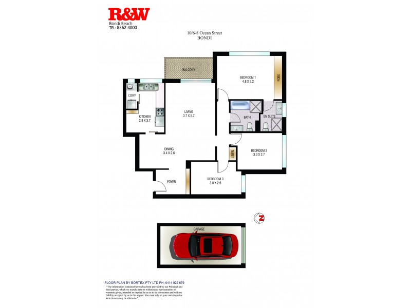 10/6-8 Ocean Street, Bondi NSW 2026 Floorplan
