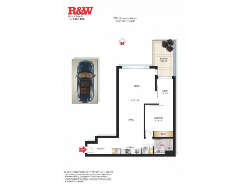 210/10 Jaques Avenue, Bondi Beach NSW 2026 Floorplan
