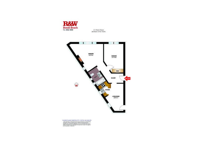 2/1 Porter Street, Bondi Junction NSW 2022 Floorplan