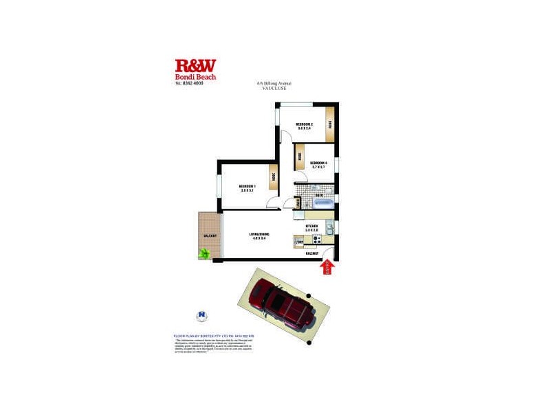 6/6 Billong Avenue, Vaucluse NSW 2030 Floorplan