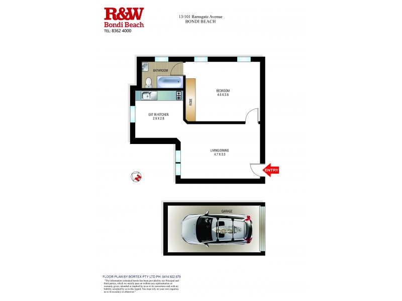 13/101 Ramsgate Avenue, North Bondi NSW 2026 Floorplan