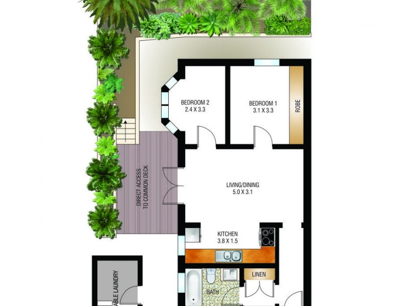 2/8 Edward Street, Bondi Beach NSW 2026 Floorplan