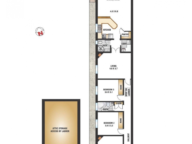 36 Rickard Avenue, Bondi Beach NSW 2026 Floorplan