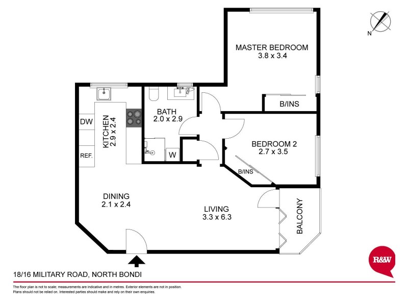 18/16 Military Road, North Bondi NSW 2026 Floorplan