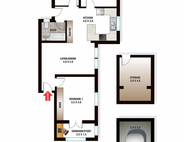5/80 Birriga Road, Bellevue Hill NSW 2023 Floorplan