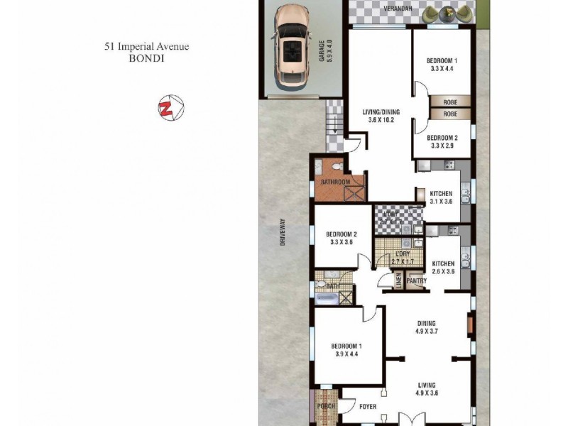 51 Imperial Avenue, Bondi NSW 2026 Floorplan