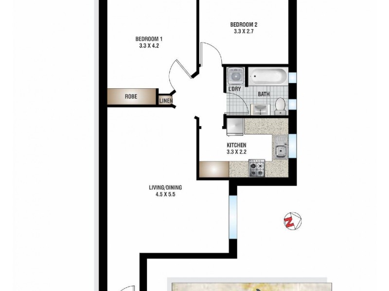 14/65 Penkivil Street, Bondi NSW 2026 Floorplan