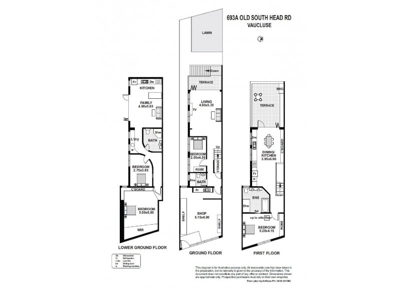 693A Old South Head Road, Dover Heights NSW 2030 Floorplan