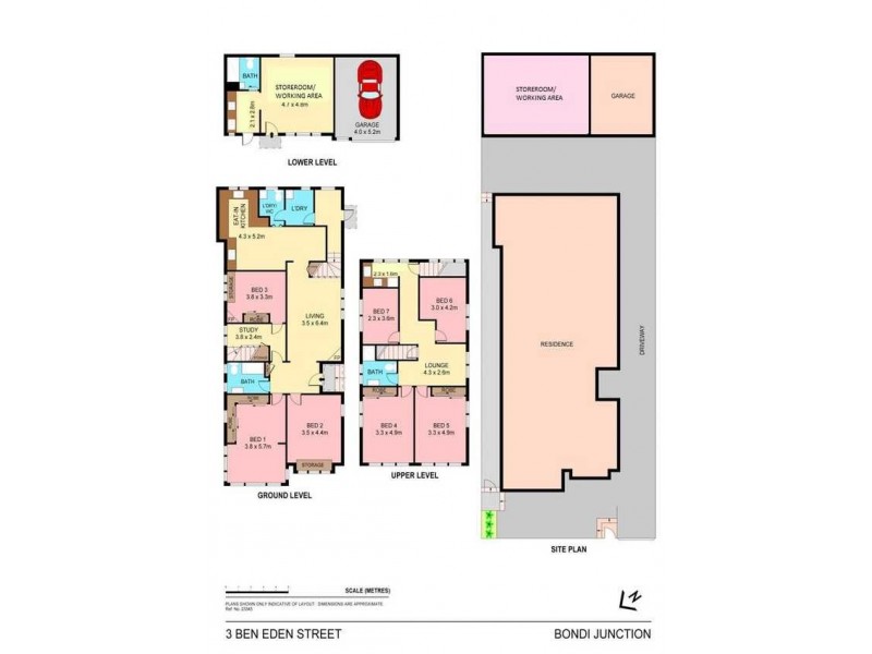 3 Ben Eden Street, Bondi Junction NSW 2022 Floorplan