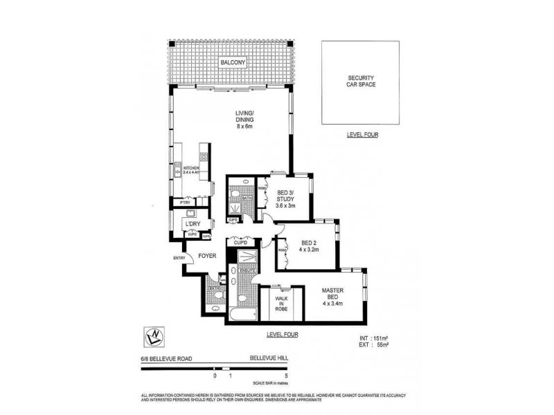 6/8 Bellevue Road, Bellevue Hill NSW 2023 Floorplan