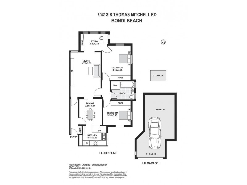 7/42 Sir Thomas Mitchell Road, Bondi Beach NSW 2026 Floorplan
