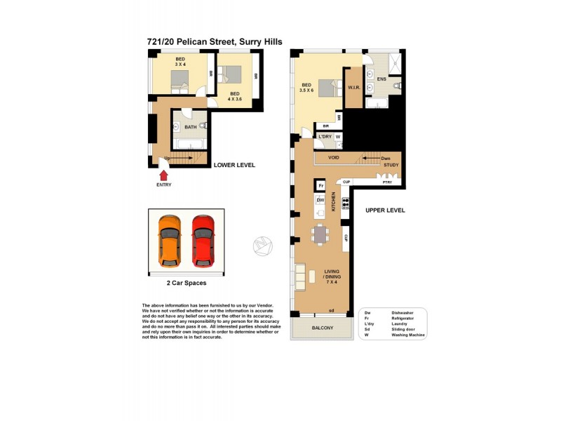 721/20 Pelican Street, Surry Hills NSW 2010 Floorplan