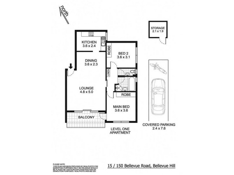 15/150 Bellevue Road, Bellevue Hill NSW 2023 Floorplan