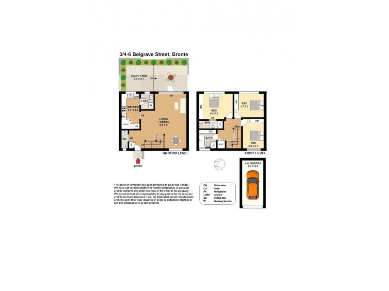 3/4-6 Belgrave Street, Bronte NSW 2024 Floorplan