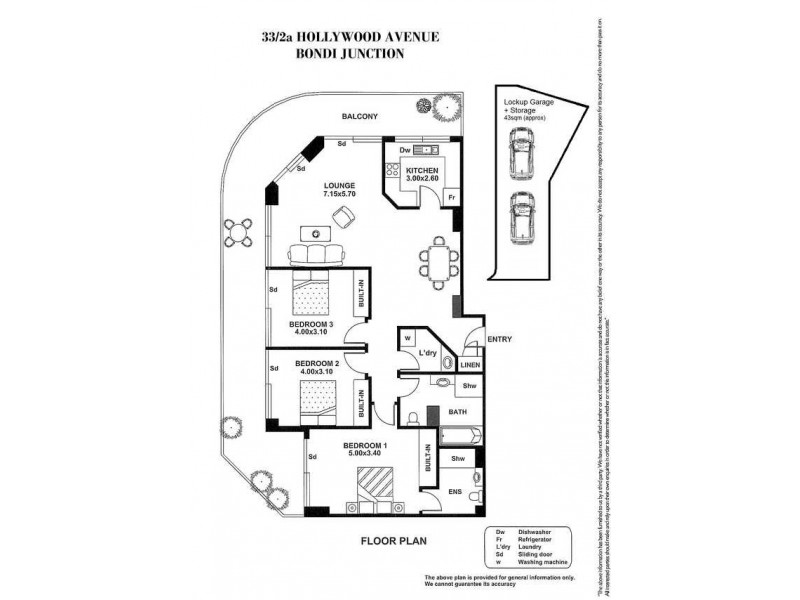 33/2A Hollywood Avenue, Bondi Junction NSW 2022 Floorplan