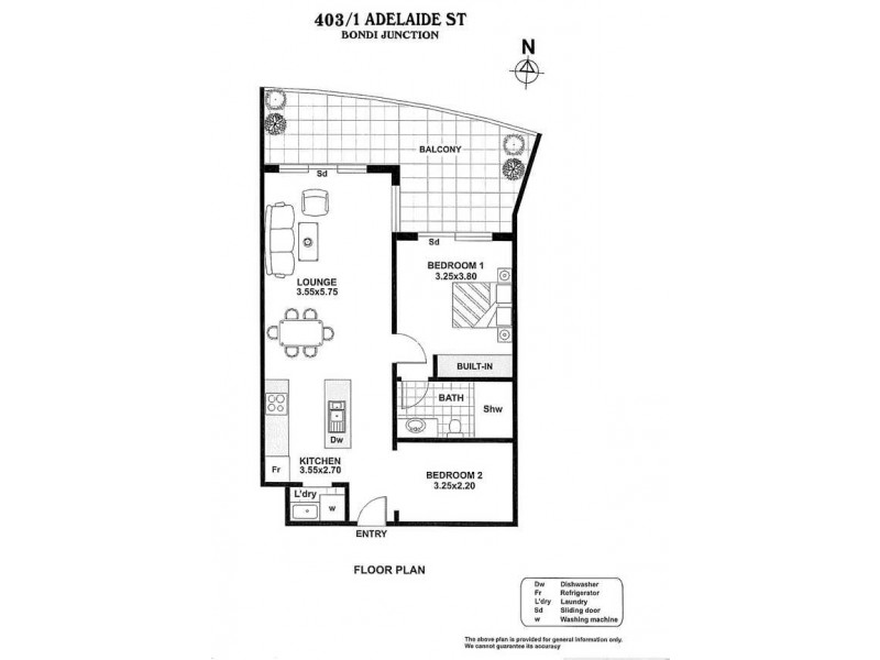 403/1 Adelaide Street, Bondi Junction NSW 2022 Floorplan