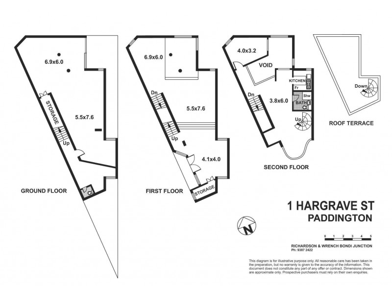 1 Hargrave Street, Paddington NSW 2021 Floorplan