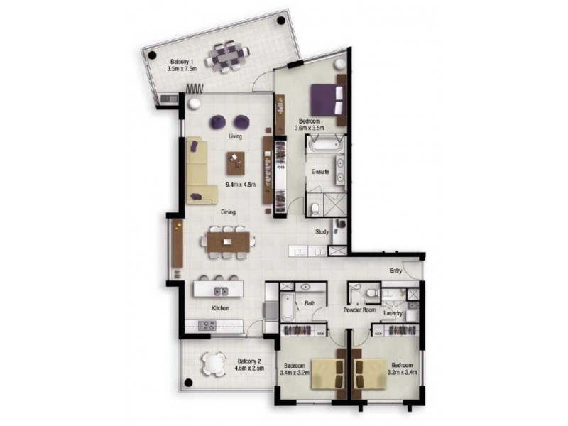 9/2 Seaward Lane, Marcoola QLD 4564 Floorplan