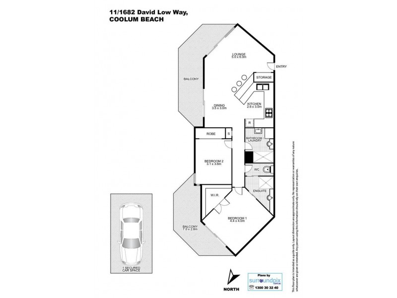11/1682 David Low Way, Coolum Beach QLD 4573 Floorplan