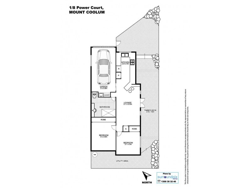 1/8 Power Court, Mount Coolum QLD 4573 Floorplan