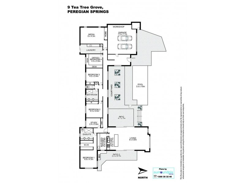 9 Tea Tree Grove, Peregian Springs QLD 4573 Floorplan