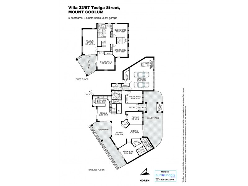 22/87 Toolga Street, Mount Coolum QLD 4573 Floorplan