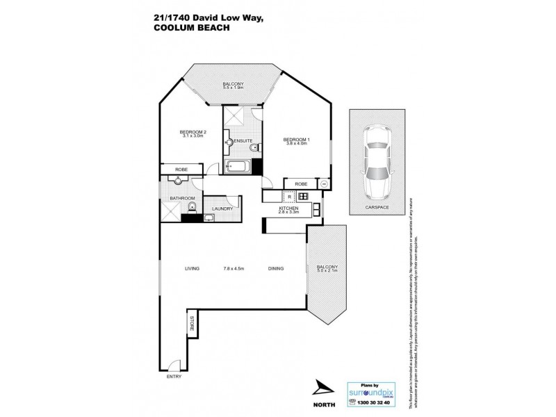 21/1740 David Low Way, Coolum Beach QLD 4573 Floorplan