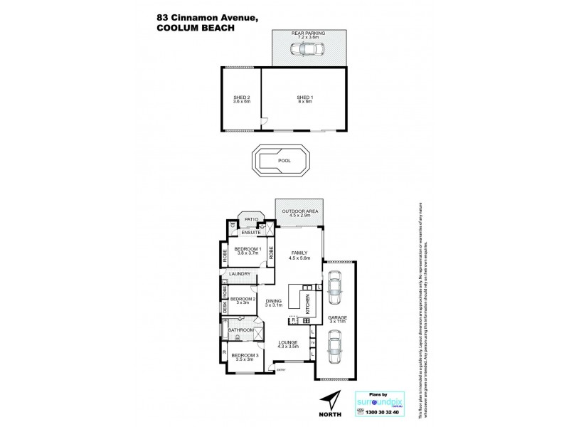 83 Cinnamon Avenue, Coolum Beach QLD 4573 Floorplan