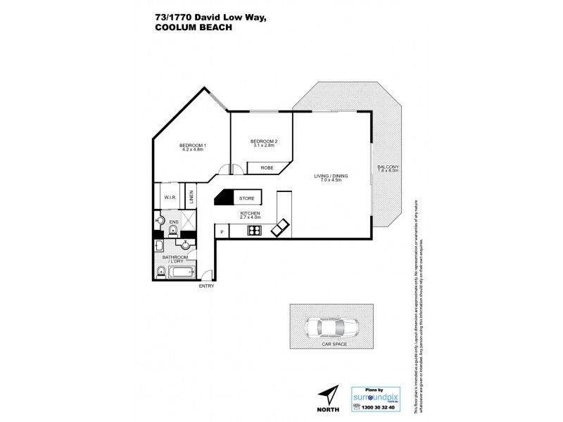 73/1770 David Low Way, Coolum Beach QLD 4573 Floorplan