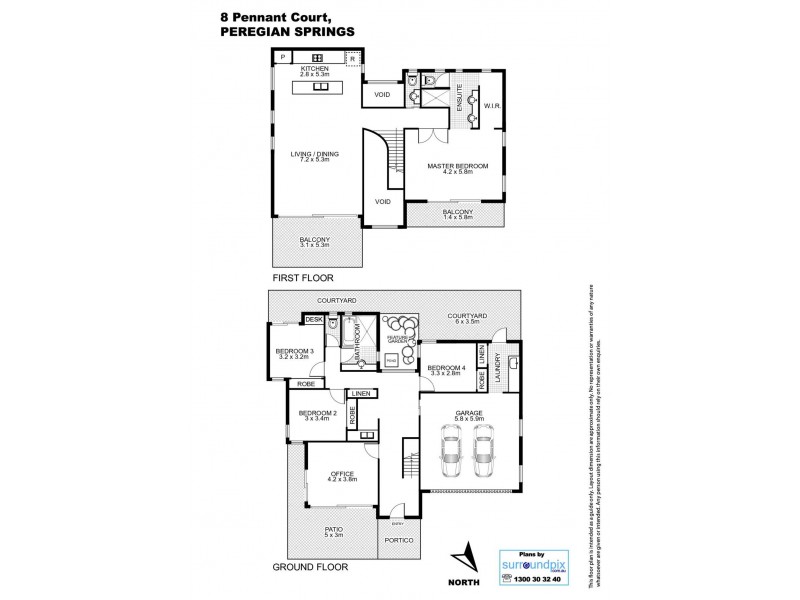 8 Pennant Court, Peregian Springs QLD 4573 Floorplan