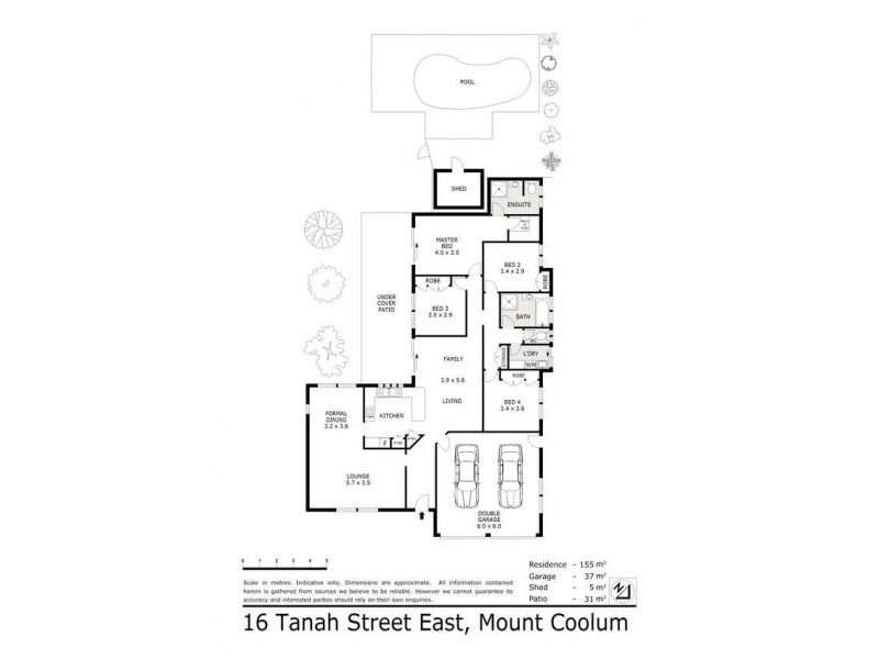 16  Tanah Street East, Mount Coolum QLD 4573 Floorplan