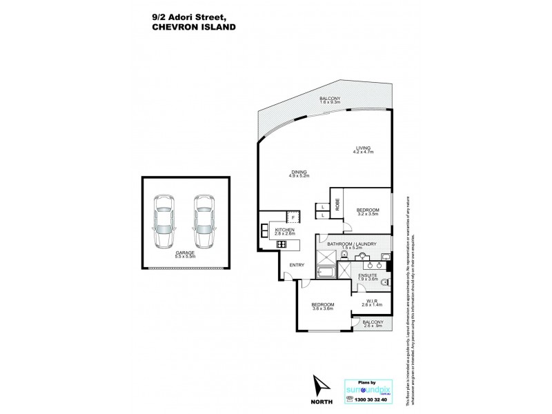 9/2 Adori Street, Chevron Island QLD 4217 Floorplan