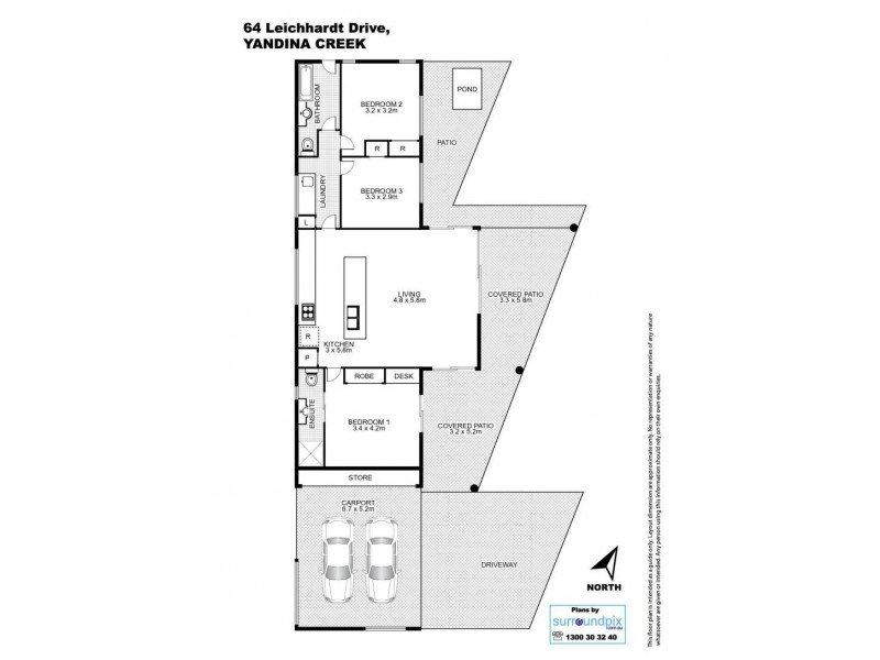 64 Leichhardt Drive, Yandina Creek QLD 4561 Floorplan