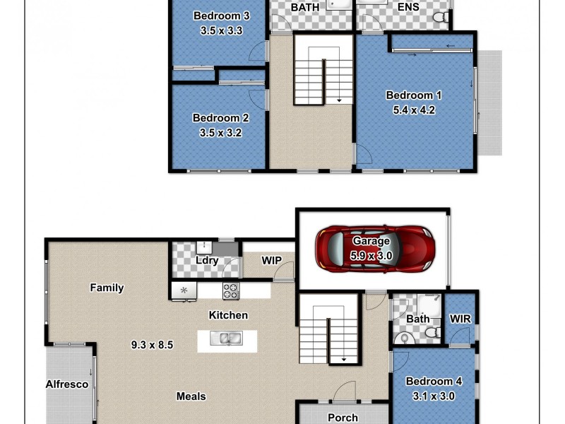 1A Buchan Place, Kings Langley NSW 2147 Floorplan