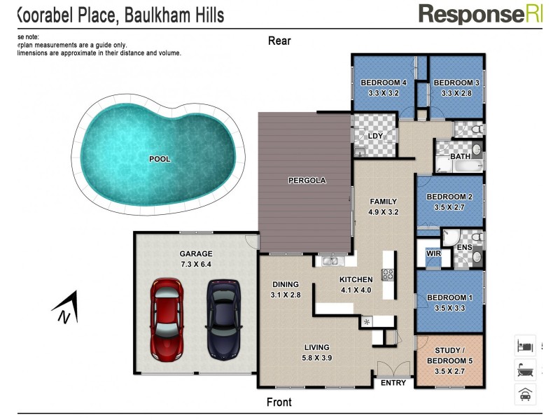 9 Koorabel Place, Baulkham Hills NSW 2153 Floorplan