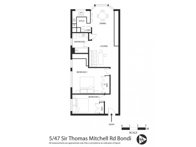 5/47 Sir Thomas Mitchell Road, Bondi NSW 2026 Floorplan