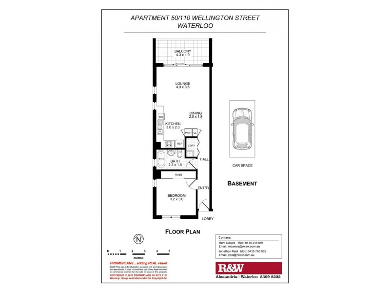 50/110 Wellington Street, Waterloo NSW 2017 Floorplan