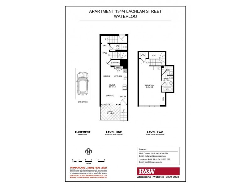 134/4 Lachlan Street, Waterloo NSW 2017 Floorplan