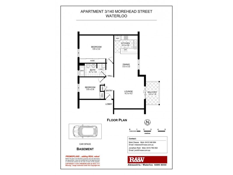 3/140 Morehead Street, Waterloo NSW 2017 Floorplan