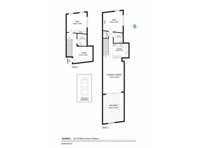 6/52-54 McEvoy Street, Waterloo NSW 2017 Floorplan