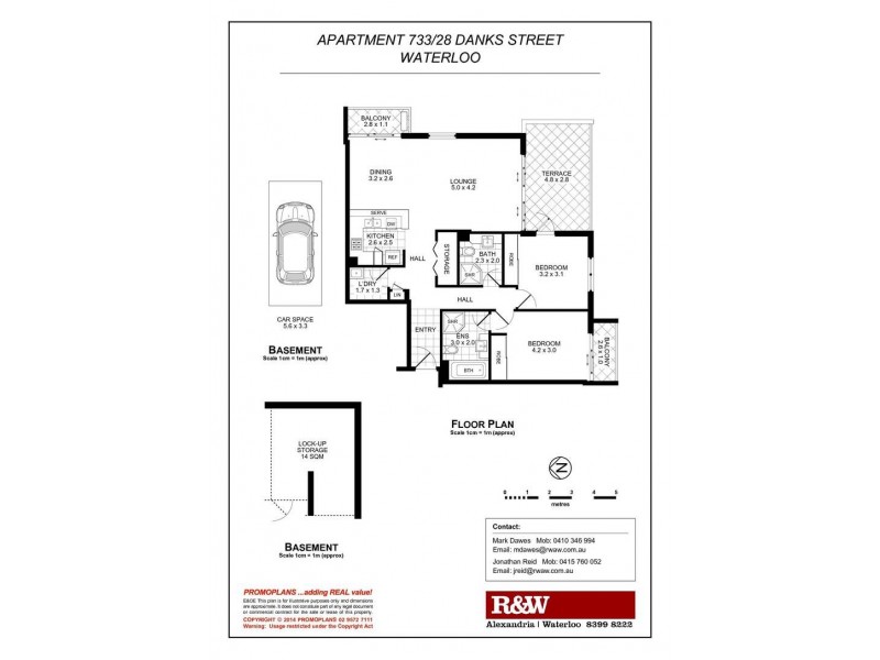 733/28 Danks Street, Waterloo NSW 2017 Floorplan