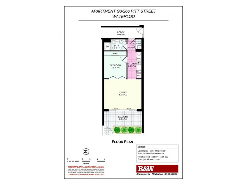 G3/266 Pitt Street, Waterloo NSW 2017 Floorplan