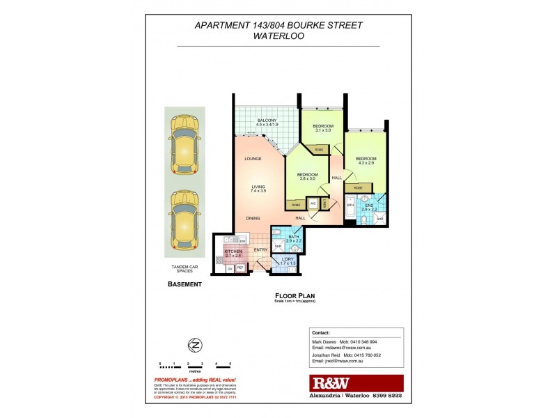 143/804 Bourke Street, Waterloo NSW 2017 Floorplan