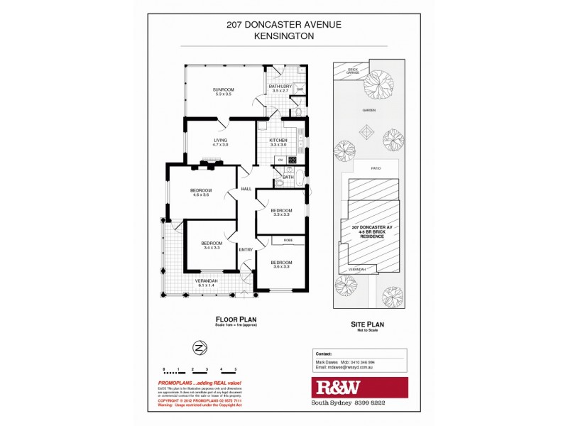 207 Doncaster Avenue, Kensington NSW 2033 Floorplan