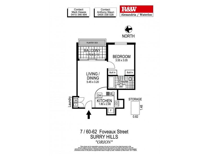 7/60-62 Foveaux Street, Surry Hills NSW 2010 Floorplan