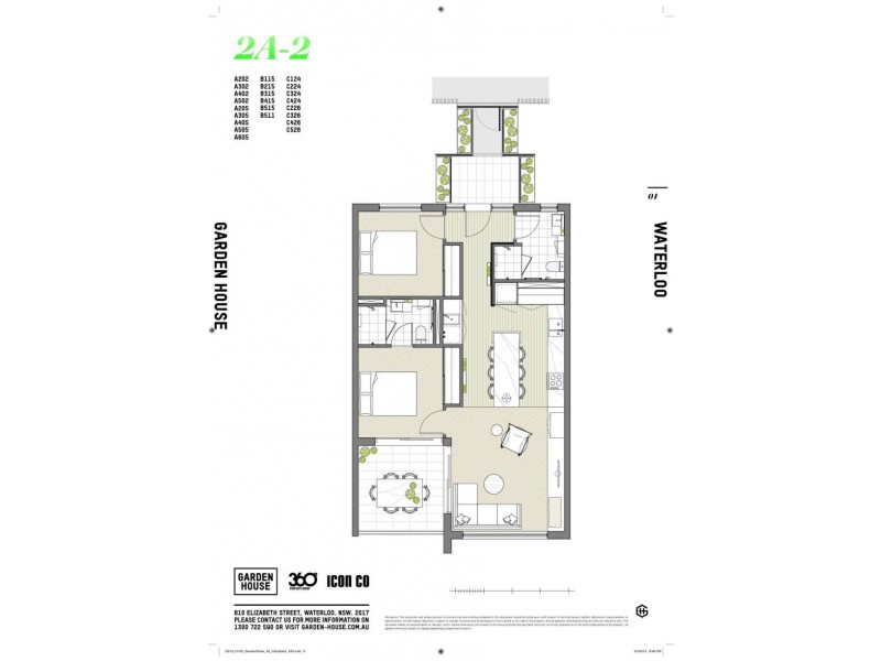 B315/810 Elizabeth Street, Waterloo NSW 2017 Floorplan